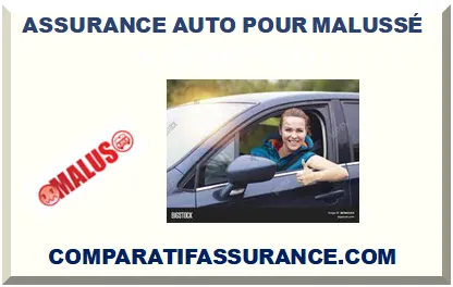 ASSURANCE AUTO POUR MALUSSÉ 2025